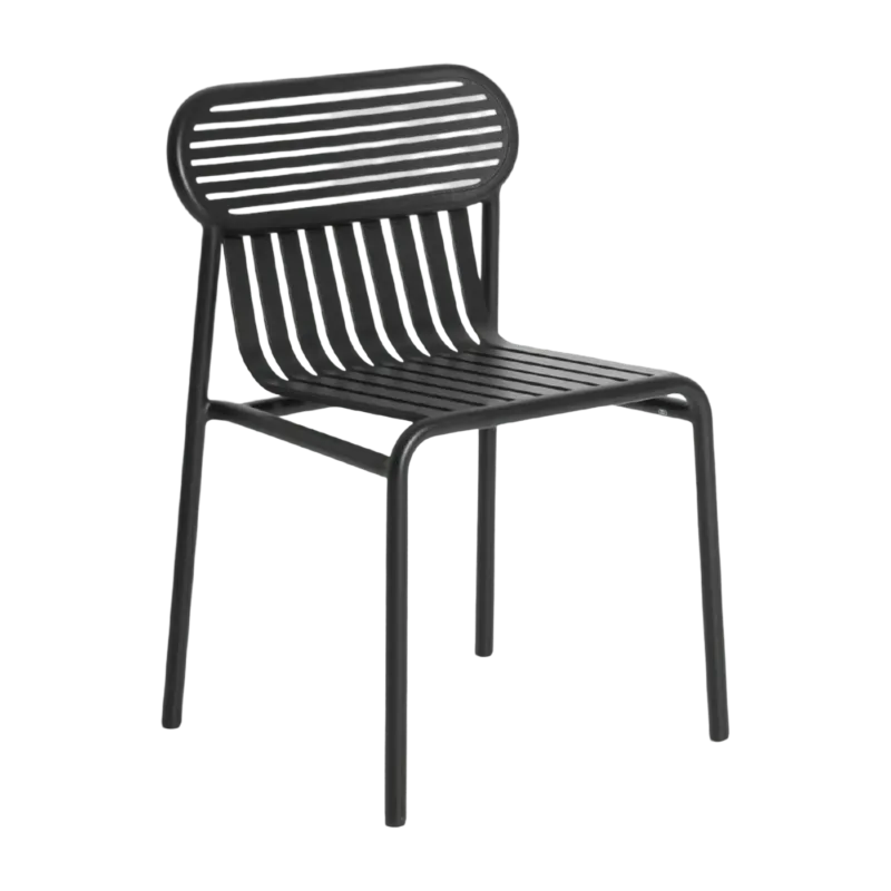 Chaise de jardin noire Week-End - Petite Friture - The Cool Republic
