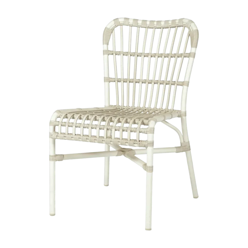 Chaise de repas extérieur blanc cassé Lucy - Vincent Sheppard - The Cool Republic