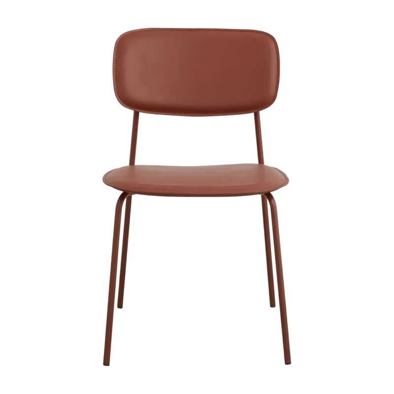 Chaise de salle à manger rouge rouille Esa - Nordal - The Cool Republic