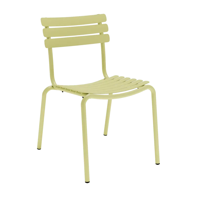 Chaise d'extérieur en aluminium jaune citron 59x54x82cm Alua - Houe - The Cool Republic