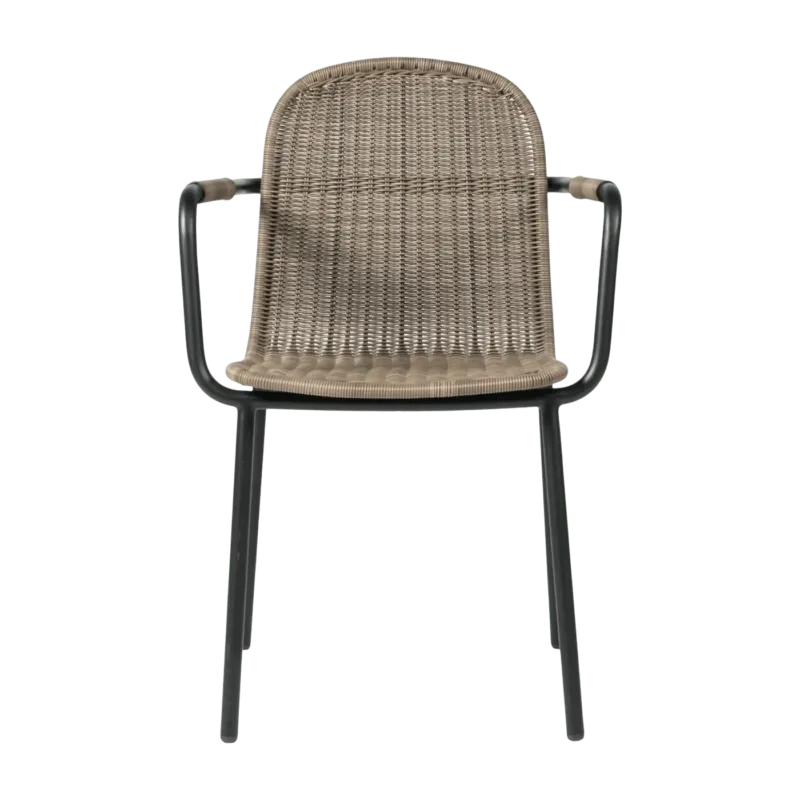 Chaise d'extérieur noir et taupe Wicked - Vincent Sheppard - The Cool Republic