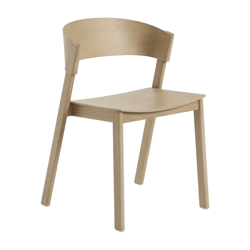 Chaise empilable en chêne naturel Cover - Muuto - The Cool Republic