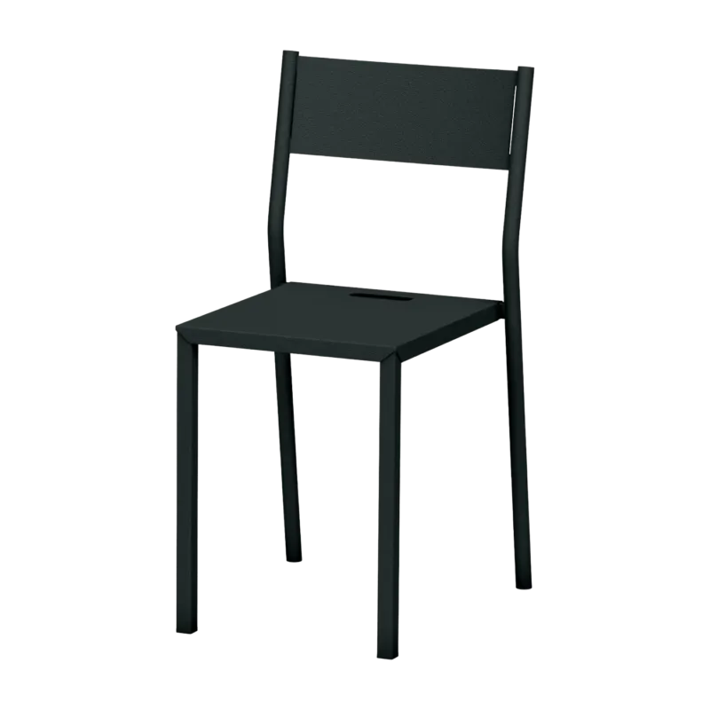 Chaise en acier anthracite Take - Matière Grise - The Cool Republic