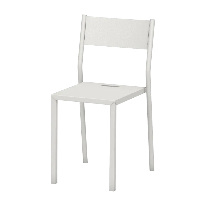 Chaise en acier blanche Take - Matière Grise - The Cool Republic