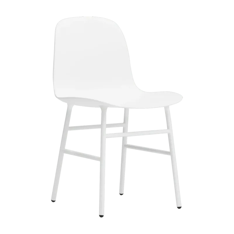Chaise en acier et pp blanc Form - Normann Copenhagen - The Cool Republic