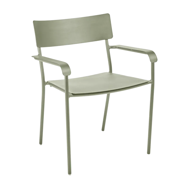 Chaise en aluminium avec accoudoirs vert August - Serax - The Cool Republic