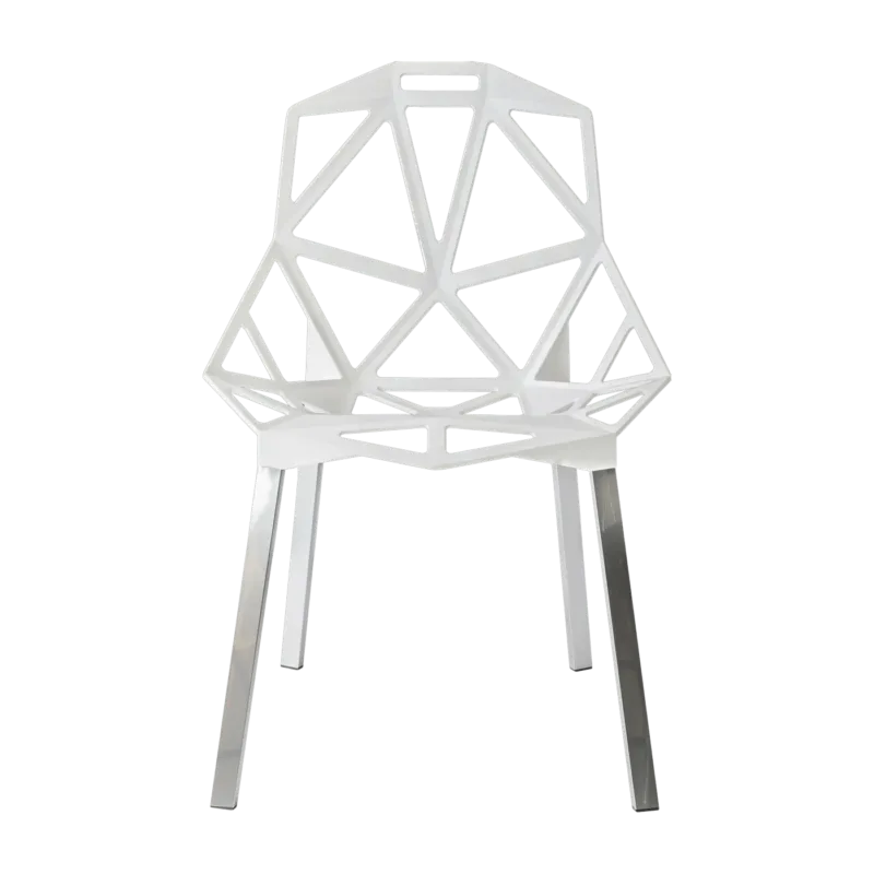 Chaise en aluminium blanc pieds gris One - Magis - The Cool Republic
