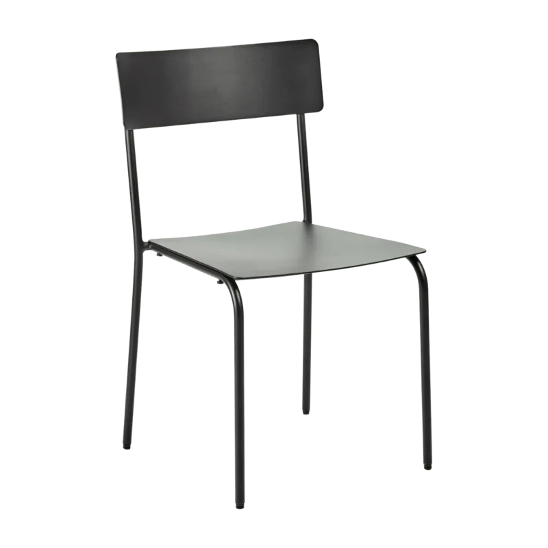 Chaise en aluminium sans accoudoirs noir August - Serax - The Cool Republic