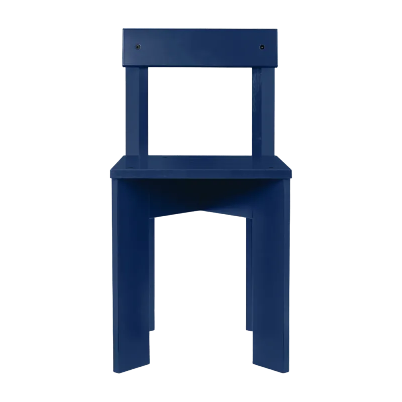 Chaise en bois Ark bleue - Ferm living - The Cool Republic