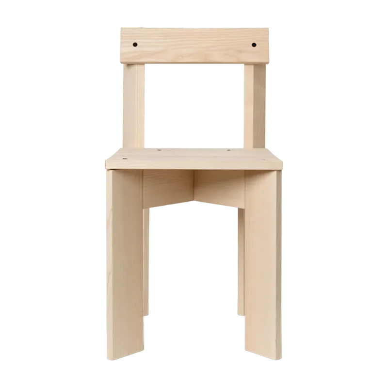 Chaise en bois beige Ark - Ferm living - The Cool Republic