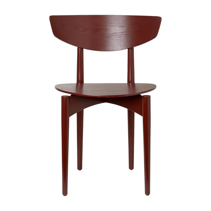 Chaise en bois marron rouge 45 x 75,5 x 46,5 cm Herman - Ferm Living - The Cool Republic
