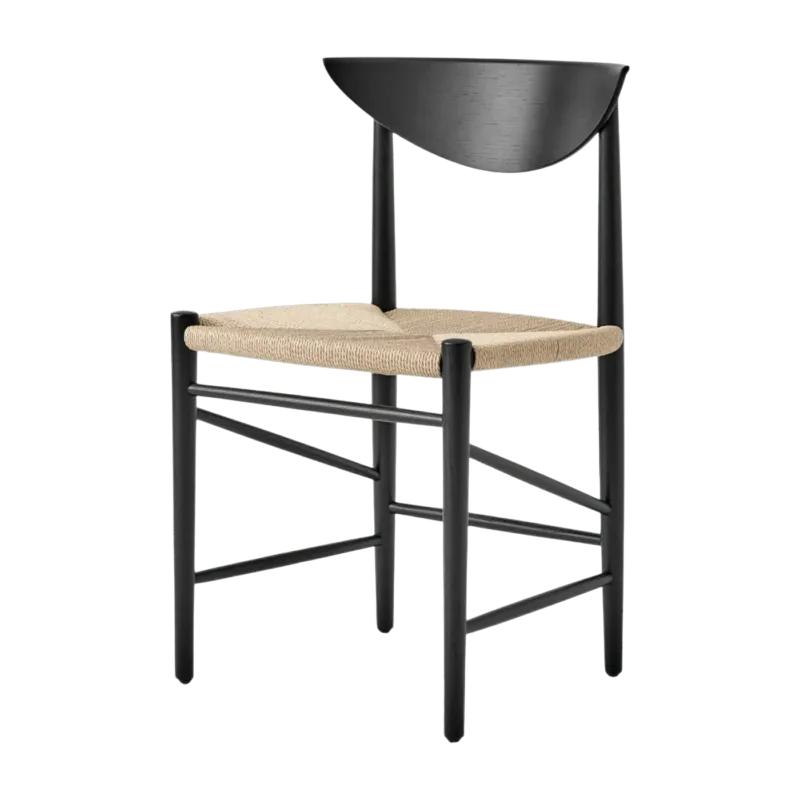 Chaise en bois noir HM3 Drawn - &tradition - The Cool Republic