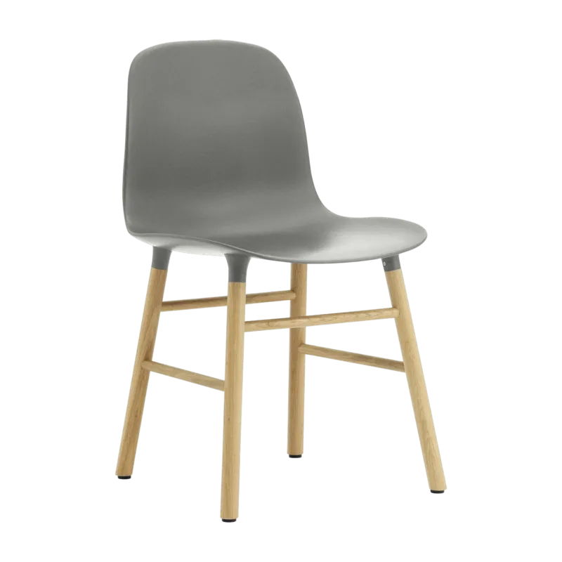 Chaise en chêne naturel et pp gris Form - Normann Copenhagen - The Cool Republic