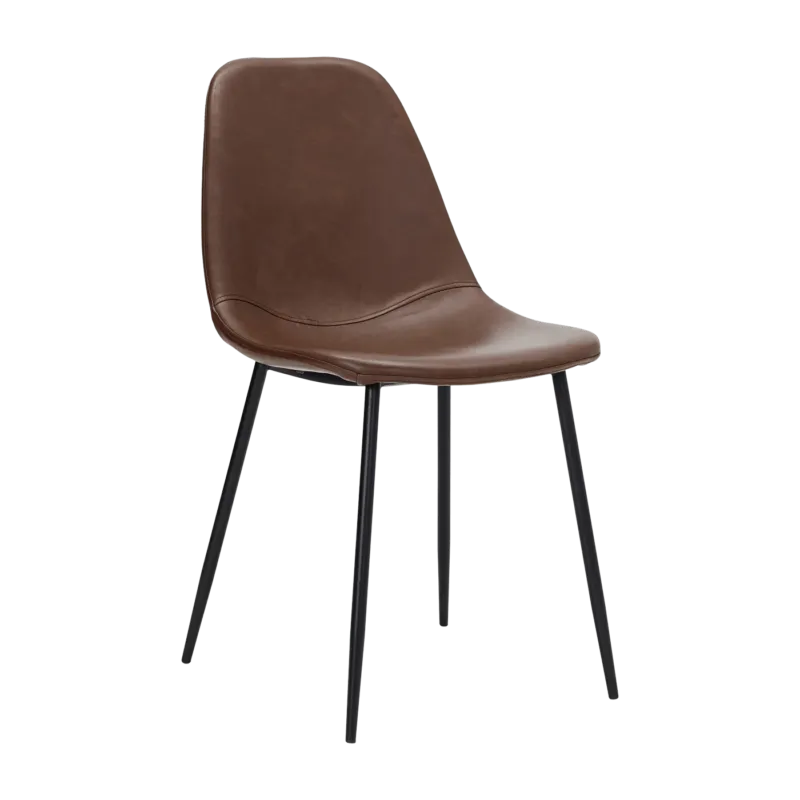 Chaise en cuir marron Found - House Doctor - The Cool Republic