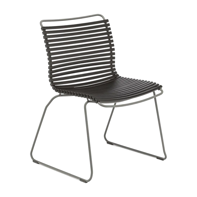 Chaise en métal et plastique noir CLICK - Houe - The Cool Republic