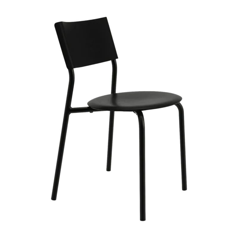 Chaise en plastique recyclé noire SSDr - TIPTOE - The Cool Republic
