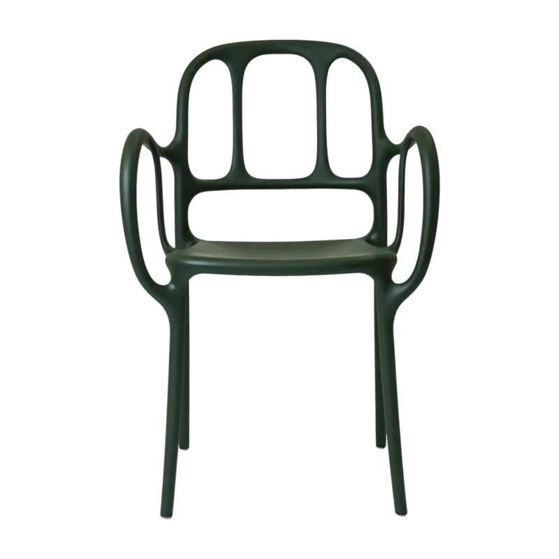Chaise en polypropylene vert foncé Mila - Magis - The Cool Republic
