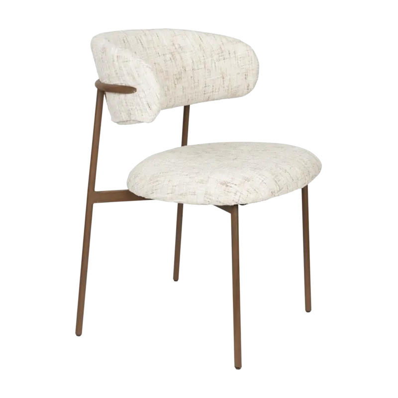 Chaise en tissu blanc Finn - The Cool Republic - The Cool Republic