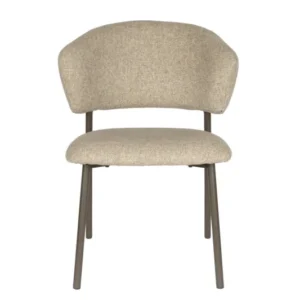 Chaise en tissu et acier vert Nalia - The Cool Republic - The Cool Republic