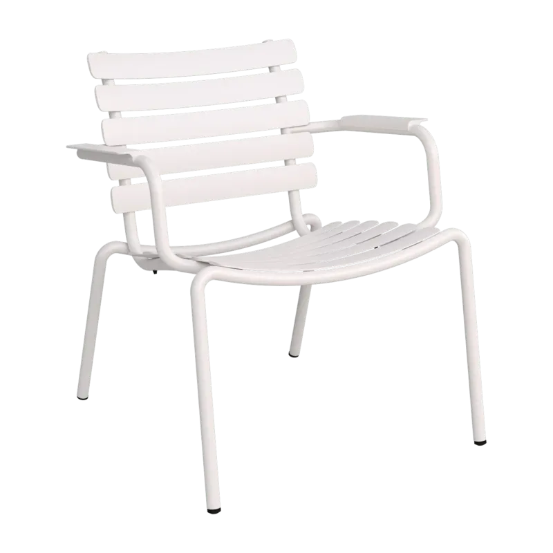 Chaise lounge d'extérieur en aluminium blanc 69x71x75cm Alua - Houe - The Cool Republic