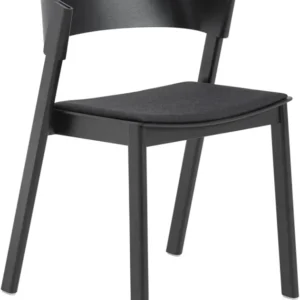 Chaise noire et assise textile Remix183 Cover - Muuto - The Cool Republic