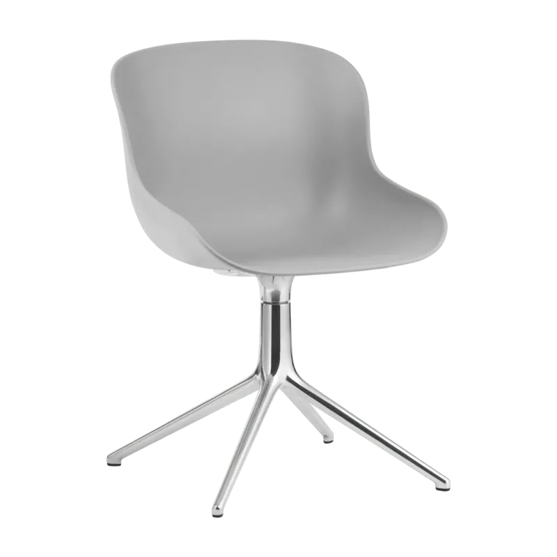 Chaise pivotante 4 pieds en aluminium et pp gris Hyg - Normann Copenhagen - The Cool Republic