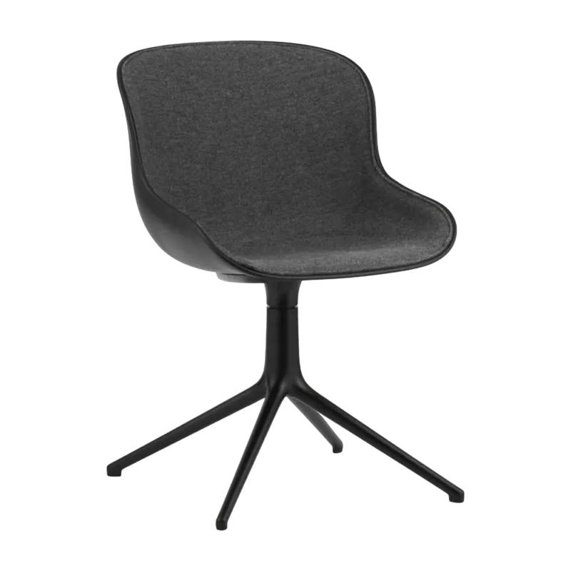 Chaise pivotante noir tissu swivel noir Main Line Flax MLF16 - Normann Copenhagen - The Cool Republic