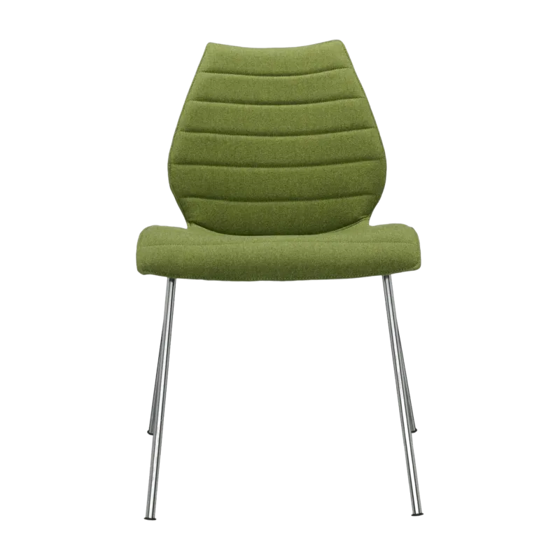 Chaise rembourrée verte Maui Soft - Kartell - The Cool Republic
