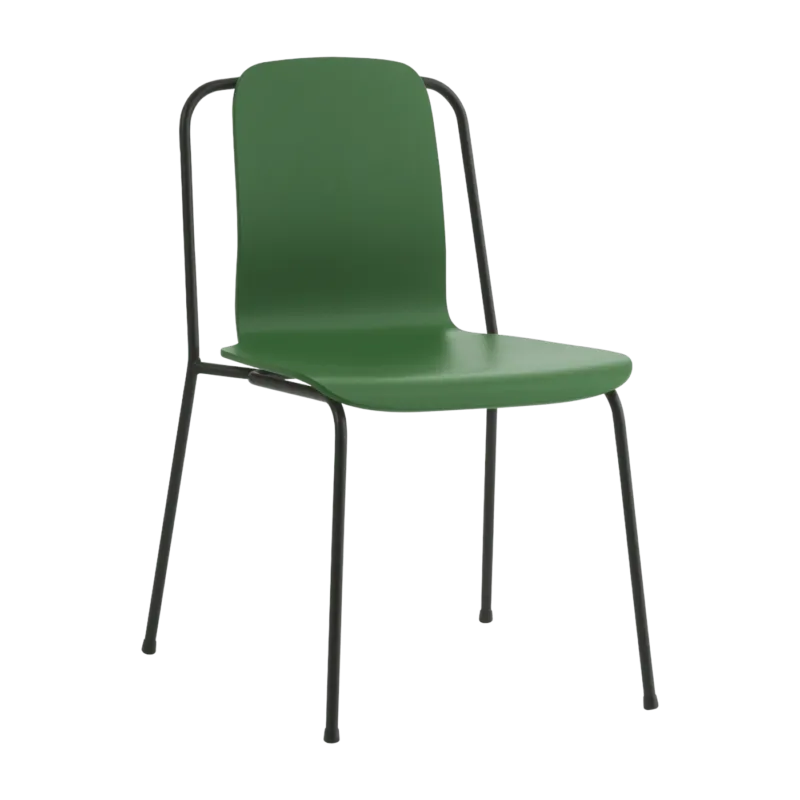 Chaise verte structure noire Studio vert - Normann Copenhagen - The Cool Republic