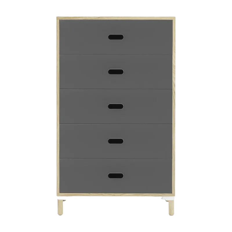 Chiffonnier à 5 tiroirs gris Sideboard Grey - Normann Copenhagen - The Cool Republic