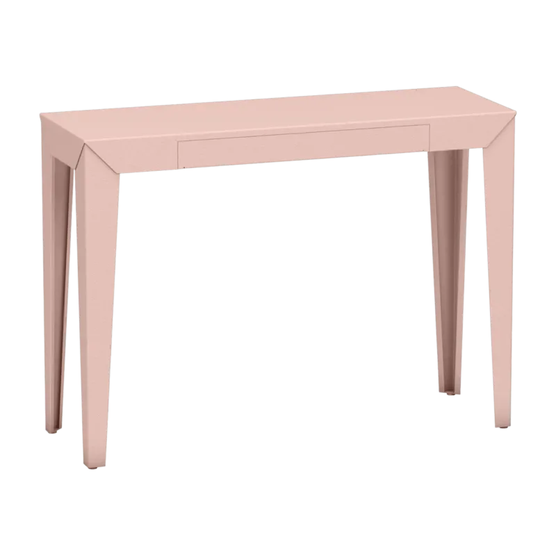 Console à tiroir baby pink finition mate 103 cm Zef - Matière Grise - The Cool Republic