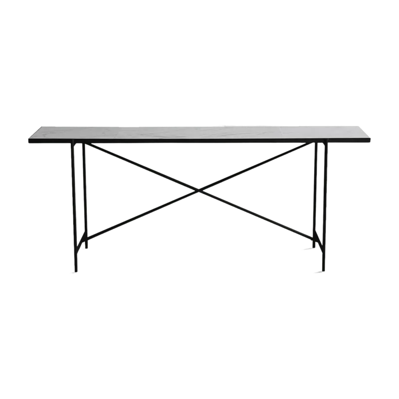 Console en marbre blanc 184 cm - HANDVÄRK - The Cool Republic