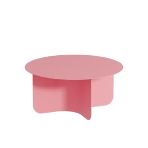Table basse ronde en acier rose 65x30cm Miro - Metallbude