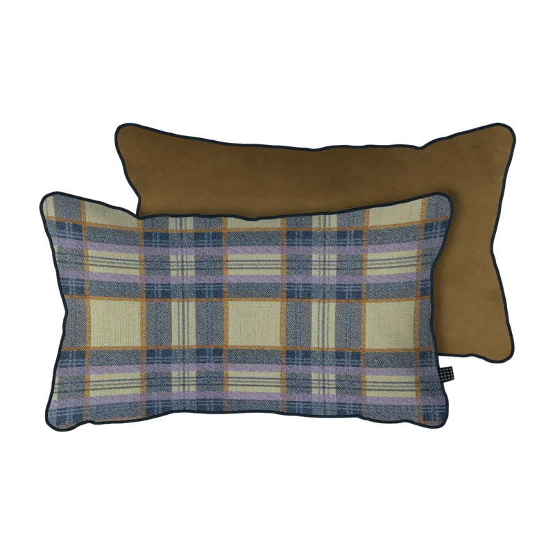 Coussin Blue Check 50x30 cm - Mette Ditmer - The Cool Republic