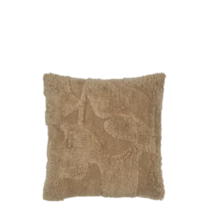 Coussin carré en laine tufté marron 50 x 50 cm Rime - Ferm Living - The Cool Republic