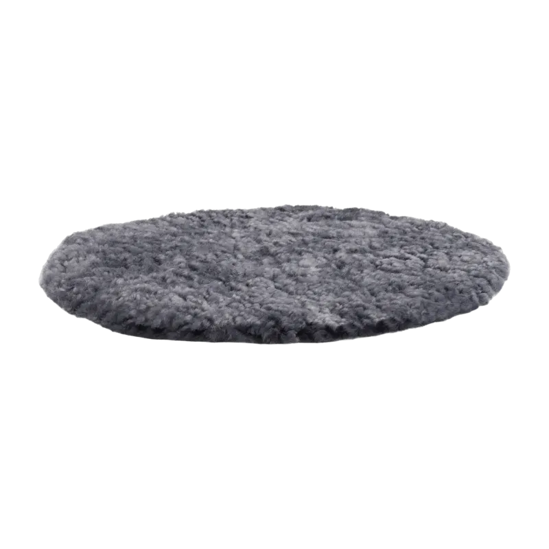 Coussin d'assise pour tabouret en peau de mouton graphite ZigZag - Hans K - The Cool Republic