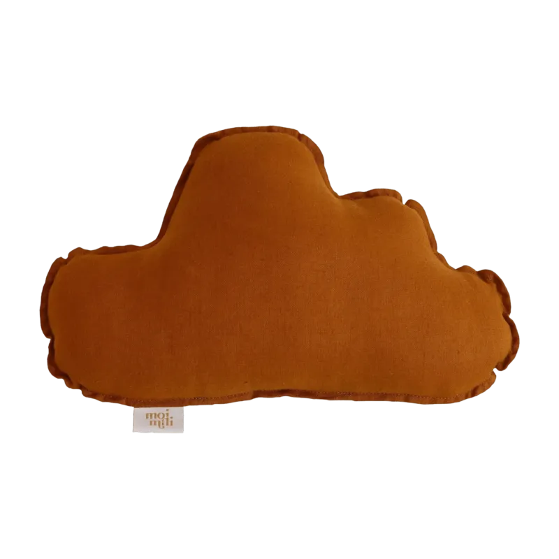 Coussin nuage en lin caramel - Moi Mili - The Cool Republic