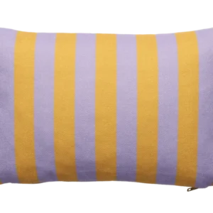 Coussin rectangulaire à rayures en tissu orange et violet 30x45cm Striped - Fest Amsterdam - The Cool Republic