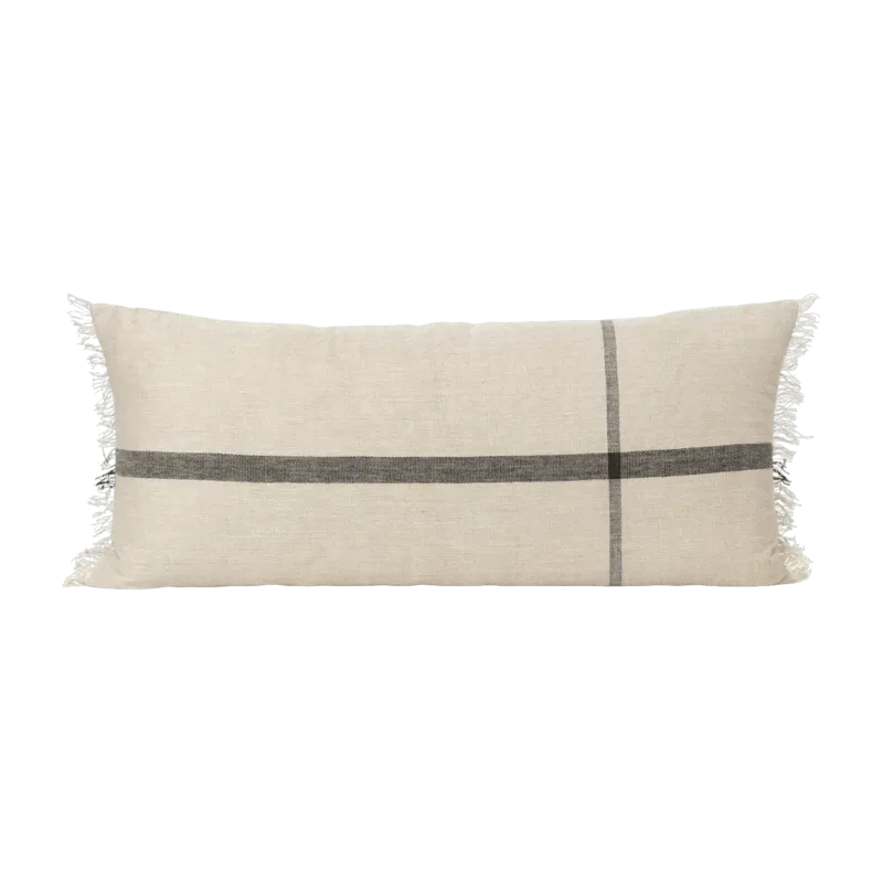 Coussin rectangulaire en lin et coton camel 90 x 40 cm Calm - Ferm Living - The Cool Republic