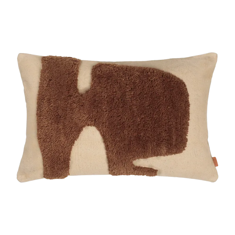 Coussin rectangulaire sable et sucre d'orge Lay - Ferm Living - The Cool Republic