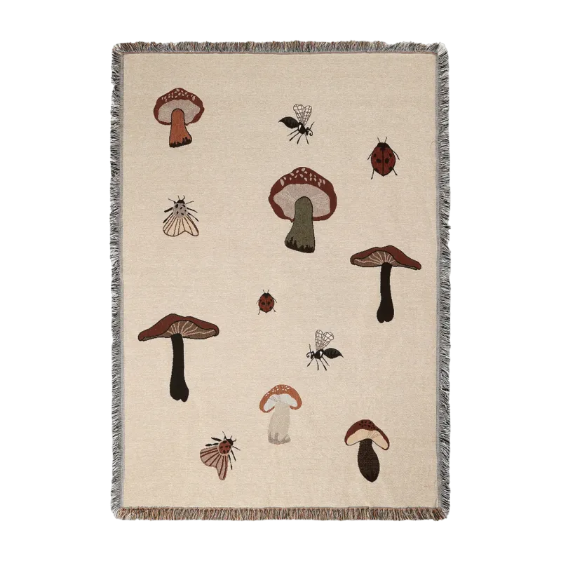 Couverture tapisserie sable 120 x 170 cm Forest - Ferm Living - The Cool Republic
