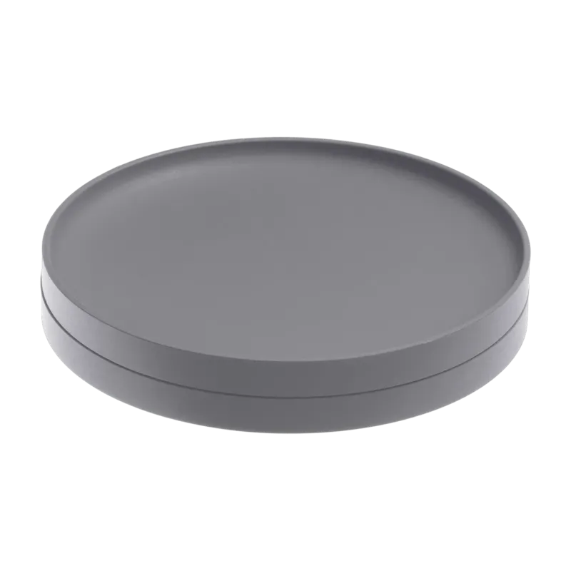 Dessous de verre rond en silicone noir Tower - Yamazaki - The Cool Republic