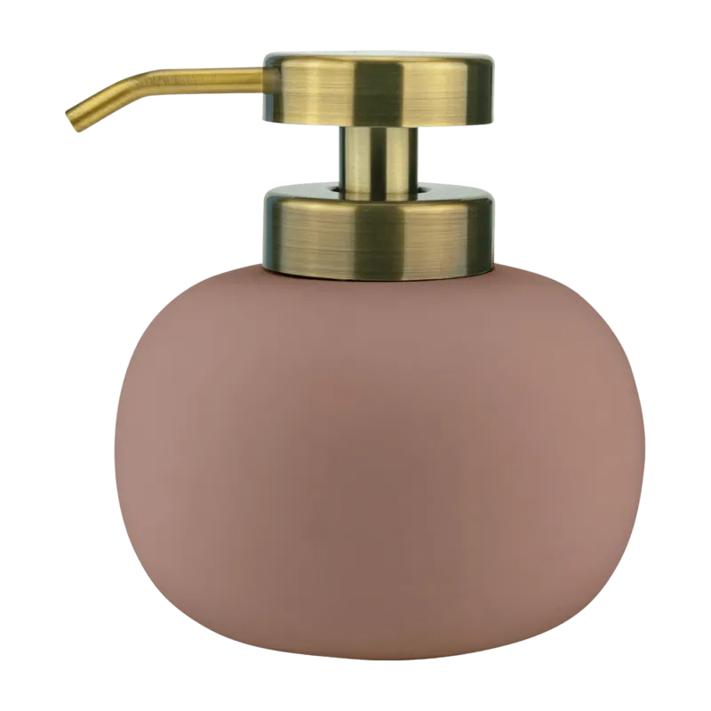 Distributeur de savon en céramique blush H13 cm Lotus - Mette Ditmer - The Cool Republic