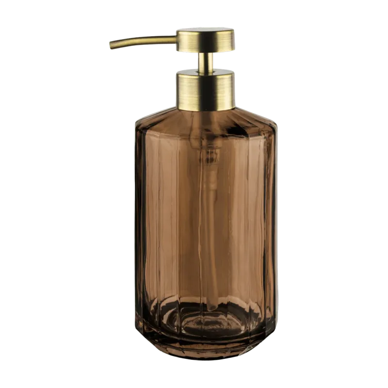 Distributeur de savon en verre marron 18 cm Vision - Mette Ditmer - The Cool Republic