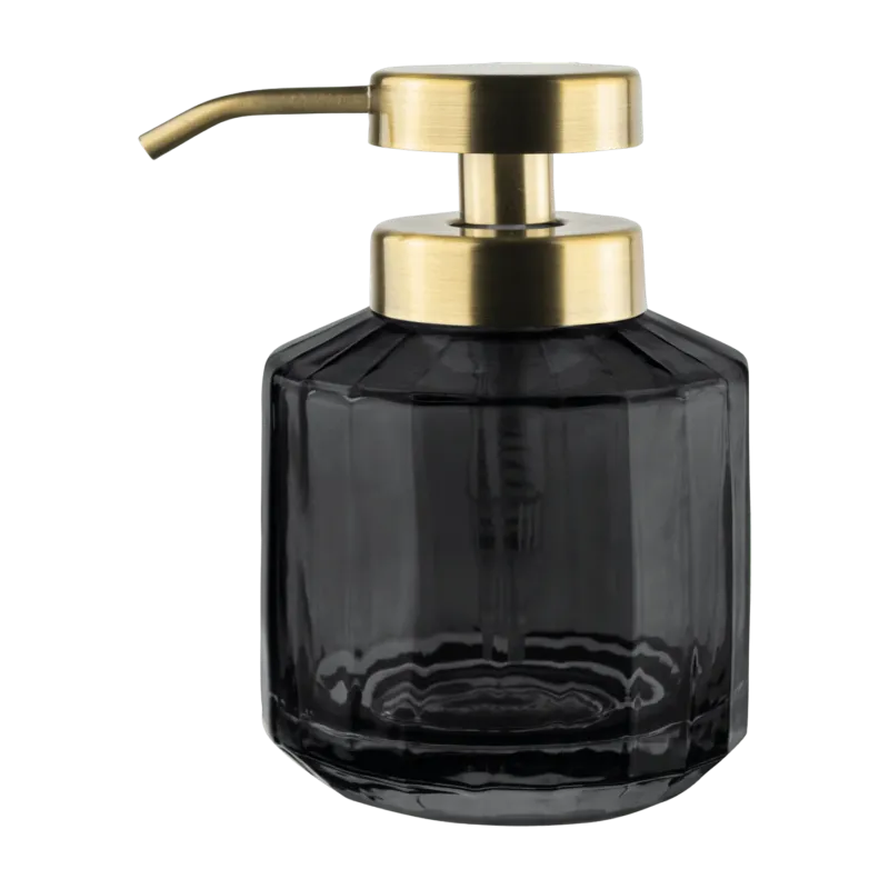 Distributeur de savon en verre noir 14 cm Vision - Mette Ditmer - The Cool Republic
