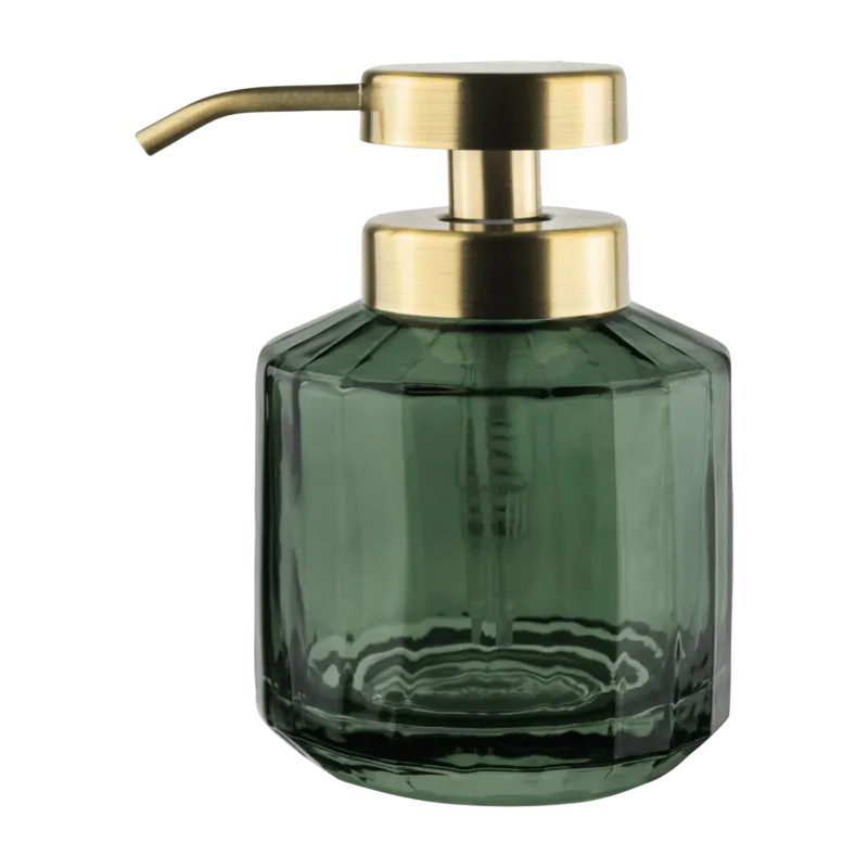 Distributeur de savon en verre vert 14 cm Vision - Mette Ditmer - The Cool Republic