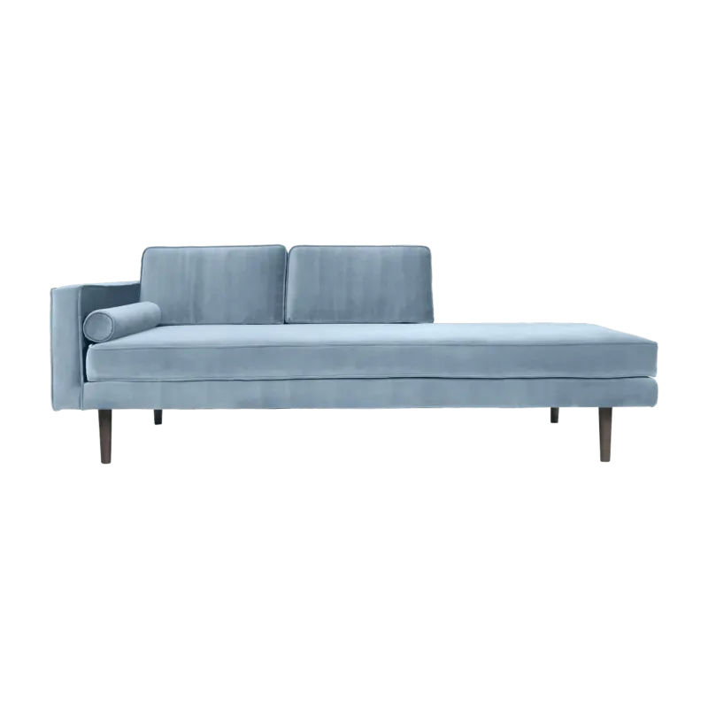 Divan en velours bleu pastel Wind - Broste Copenhagen - The Cool Republic