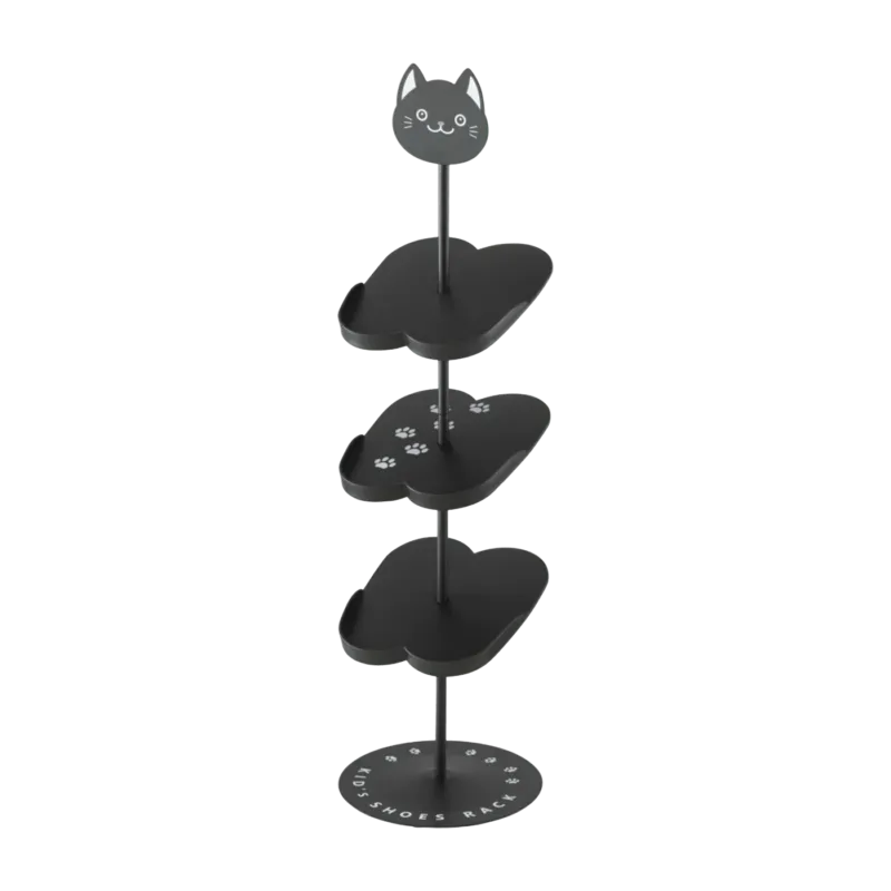 Etagère à chaussures pour enfants en acier noire - Yamazaki - The Cool Republic