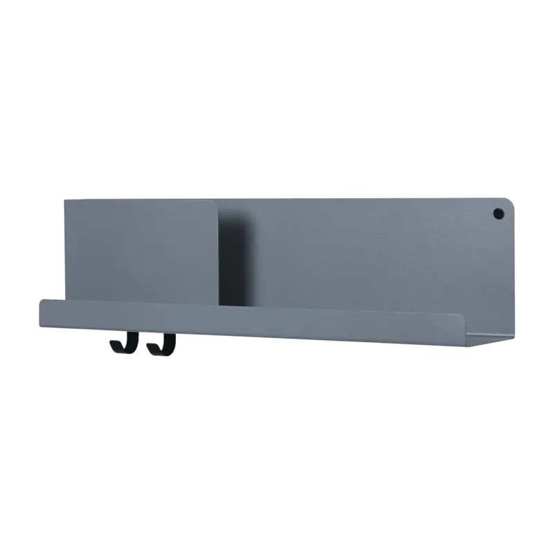 Étagère bleu gris en métal 63 cm Folded - Muuto - The Cool Republic