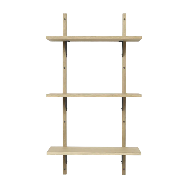 Étagère chêne naturel et laiton noir T/N Sector - Ferm Living - The Cool Republic